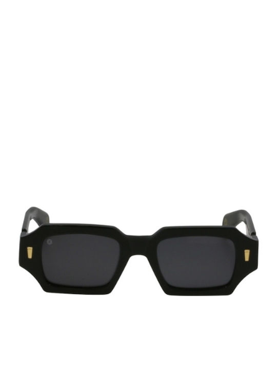 Kyme Damen Sonnenbrille mit Schwarz Kunststoff Gestell und Schwarz Linse KENDRICK 01