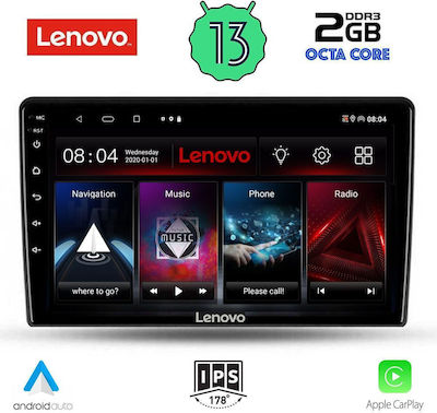 Lenovo Car-Audiosystem für Dacia Staubwedel 2012-2019 (Bluetooth/USB/AUX/WiFi/GPS/Apple-Carplay/Android-Auto) mit Touchscreen 9"