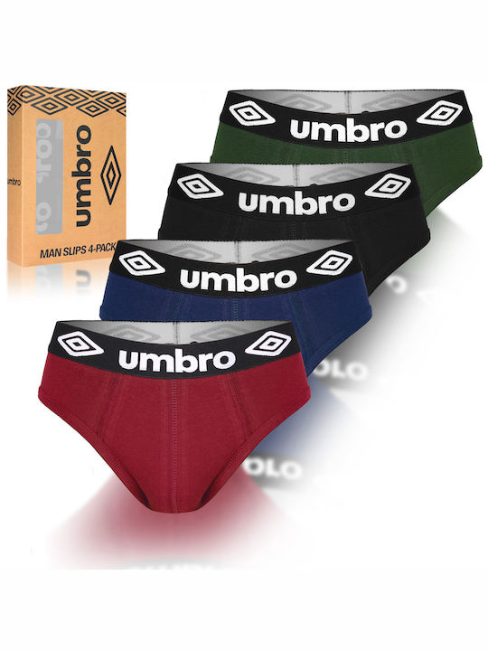 Umbro Slipuri pentru bărbați Multicolor 4Pachet