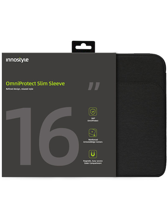 Innostyle Wasserdicht Tasche Fall für Laptop 16" in Schwarz Farbe S112BLK-16