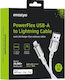 Innostyle USB-A to Lightning Cable Ασημί 2m (IAL150ALSLV)