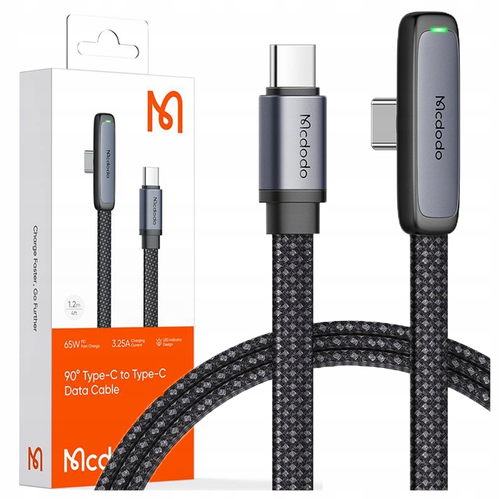 Cable USB-C to USB-C Mcdodo CA-3361, 65W, 1.8m (black)
