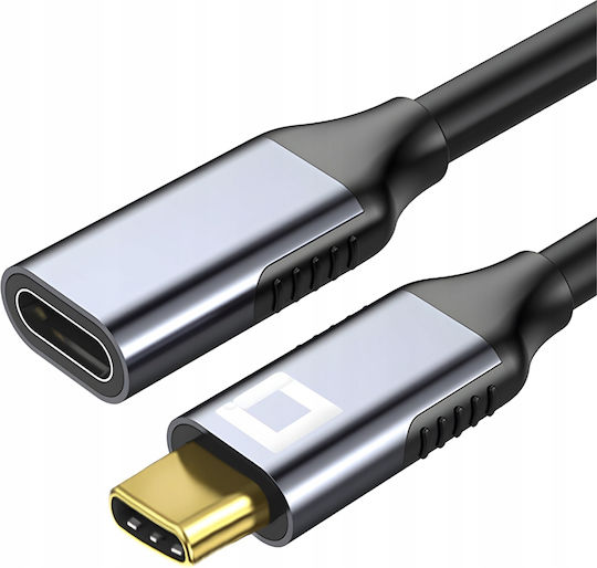 USB 2.0 Cable USB-C male - USB-C female 100W PD Γκρι 3m CO2-0008