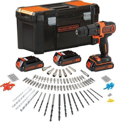 Black & Decker BDCHD181B3A Schlagbohrschrauber Batteriebetrieb 18V 3x1,5Ah