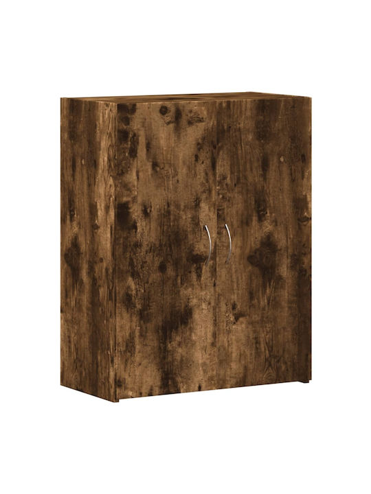 Office Storage Chipboard Cabinet Smoky Oak L60x...