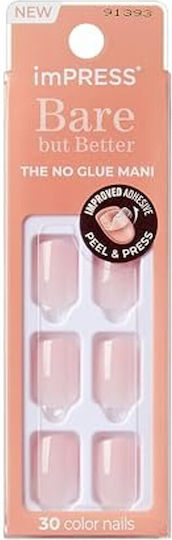Kiss Impress Color Bbb Instinct Vibrant Blue Gel Nails Glossy Finish