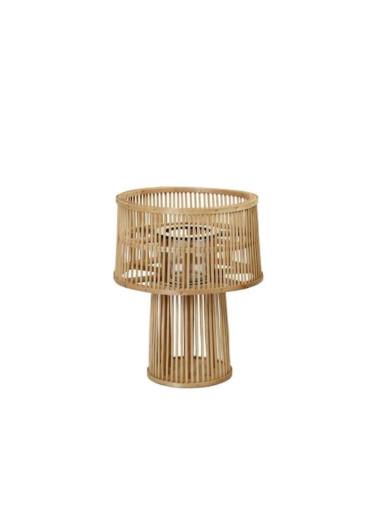 Espiel Tabletop Bamboo Lantern Beige 27cm