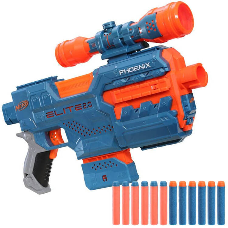 Set Pistol Automat + Vedere + Cartușe Nerf Elite 2.0 Phoenix
