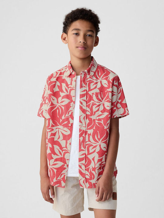 GAP Kids Floral Shirt Red