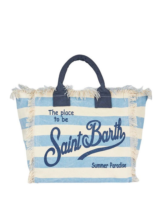 MC2 Fabric Beach Bag Multicolour with Stripes