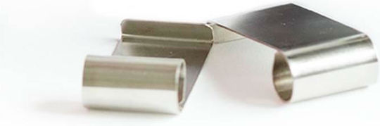Decora Instrument de Patiserie Set forme de ouă din crom din Metal 5x3cm 4buc