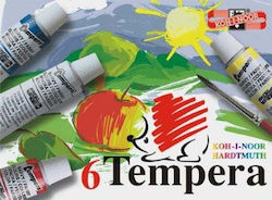 Koh-I-Noor Τέμπερες Koh I Noor Tempera Paints 6 Colours 16ml