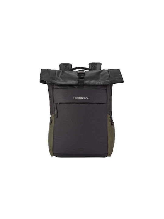 Hedgren Men's Fabric Backpack Waterproof & Antitheft Khaki 13.7lt