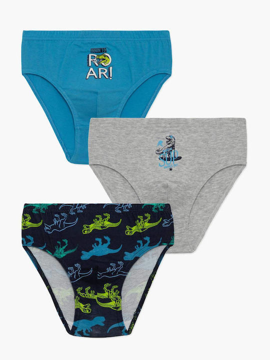 Minerva Kids Briefs Set Gray 3pcs