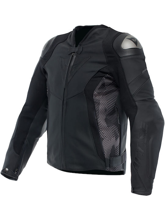 Dainese Avro 5 Winter Men's Motorcycle Jacket Leather Black / Anthracite