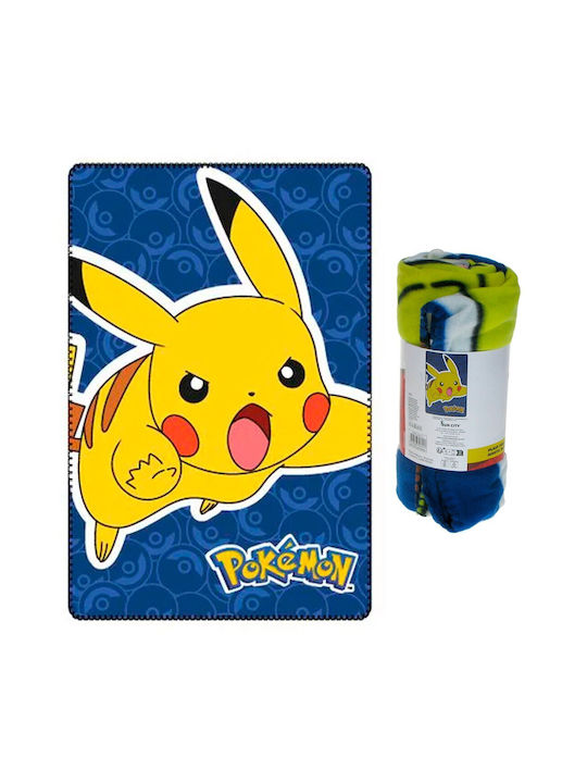 Pokemon Κουβέρτα Fleece 100x150εκ. Μπλέ