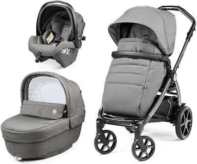 Peg Perego New Book Modular SLK 3 in 1 Adjustable 3 in 1 Baby Stroller Suitable for Newborn Mercury 12.3kg 02963GM53