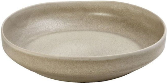 Espiel Noah Plate Soup Ceramic Beige with Diameter 17.3cm