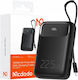 Mcdodo MC-3253 Power Bank 10000mAh 22.5W με Θύρα USB-A και Θύρα USB-C Μαύρο