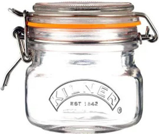 KIlner Βάζο για Καφέ / Γενικής Χρήσης με Αεροστεγές Καπάκι Γυάλινο Διάφανο 9x8.8x11.5cm