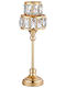 Novaker Nvk24076 Kerzenhalter Aus Metall In Goldener Farbe 42cm