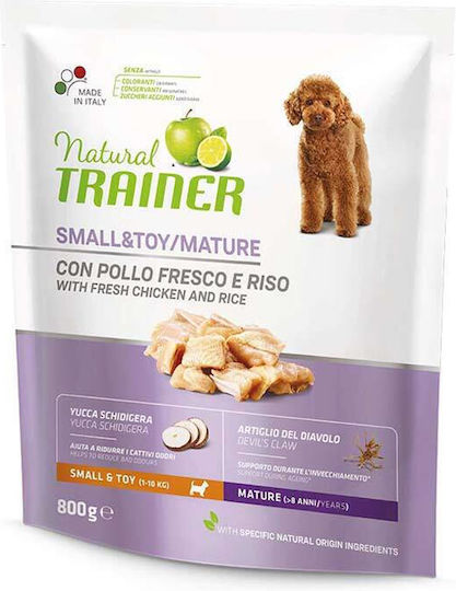 Natural Trainer Maturity 0.8kg Dry Food for Senior Small Breed Dogs with Chicken