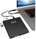 Zenwire External CD/DVD/CD Recorder for Desktop / Laptop Black