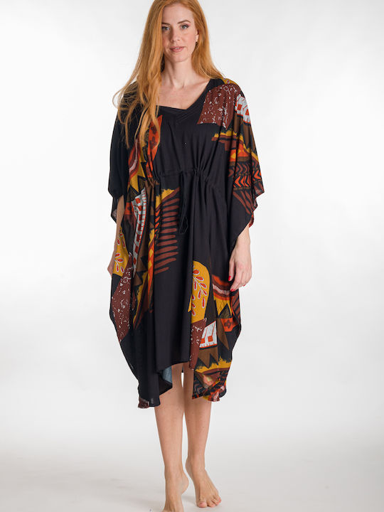 Rima Beachwear Feminin Caftan de Plajă Negru