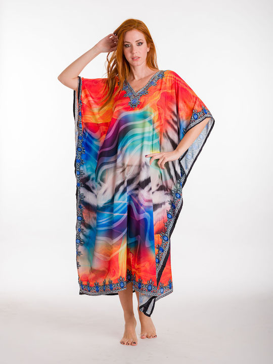 Rima Beachwear Feminin Caftan de Plajă Multicolor