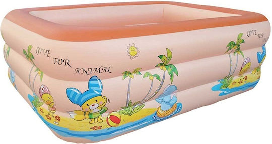 Piscină Gonflabilă Pentru Copii Din PVC 160x130x60cm Roz