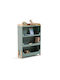 Bücherregal Boden Grün 30x30x112cm