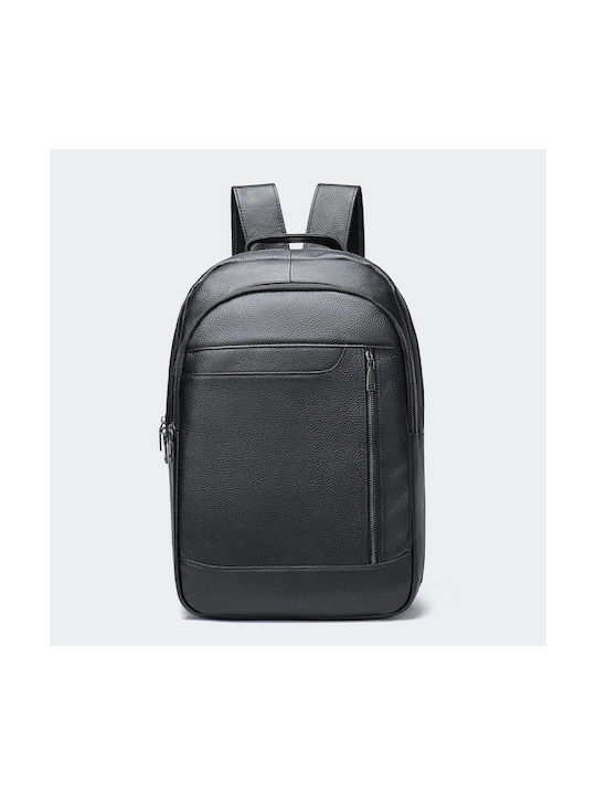 Reidel Leather Backpack Black 21lt
