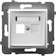 Ospel Netzsteckdose RJ45 in Weiß Farbe GPK-1U/p/00
