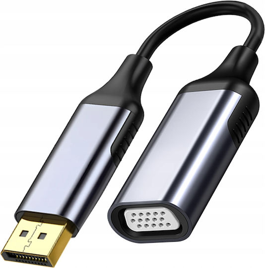 Конвертор DisplayPort Мъжки към VGA Женски Сив 1 Брой CO2-0054