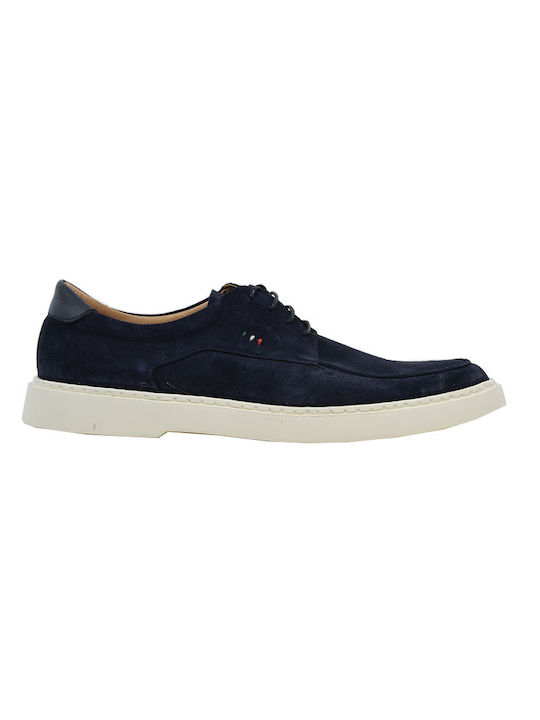 Damiani Men's Suede Casual Shoes Blue