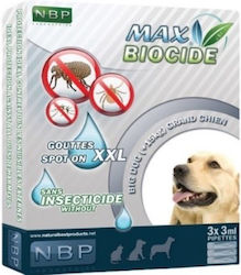 NBP Products Max Biocide Αντιπαρασιτικές Αμπούλες Σκύλου 3τμχ x 3ml