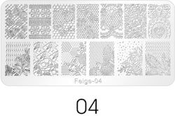 Canni Briefmarken für Nägel N4 12cm X 6cm - N4 12cm X 6cm 4