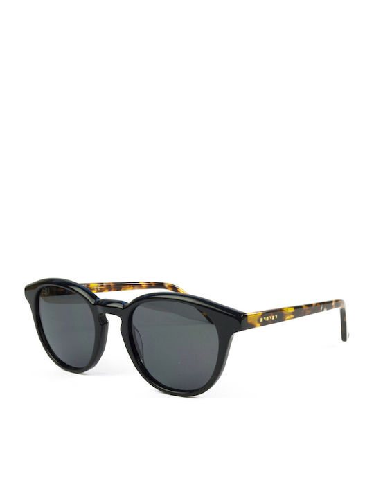 The Glass of Brixton Unisex Sunglasses with Black Plastic Frame and Black Lens bs234 01