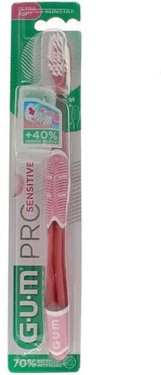 GUM Sensitive 510 Periuță de dinți Ultra moale Roșu