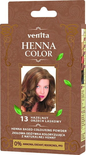 Venita Henna Χωρίς Αμμωνία 13 Hazelnut 30gr
