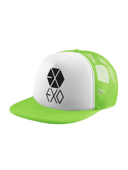 Koupakoupa Παιδικό Καπέλο Jockey Υφασμάτινο Exo Band Korea Πράσινο
