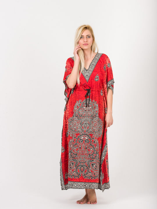 Rima Beachwear Feminin Caftan de Plajă Red