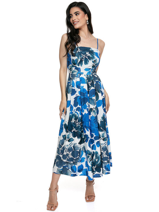 RichgirlBoudoir Summer Midi Dress Blue