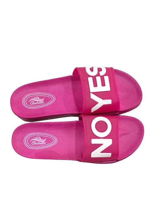 Frauen Flip Flops in Fuchsie Farbe