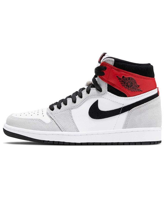 Nike Jordan 1 Retro High Γυναικεία Μποτάκια Light Smoke Grey