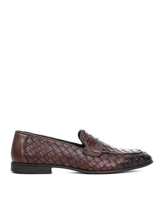 7177869 Men's Leather Moccasins Brown