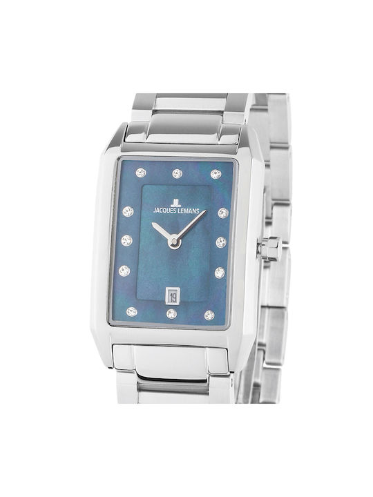 Jacques Lemans Uhr mit Silber Metallarmband