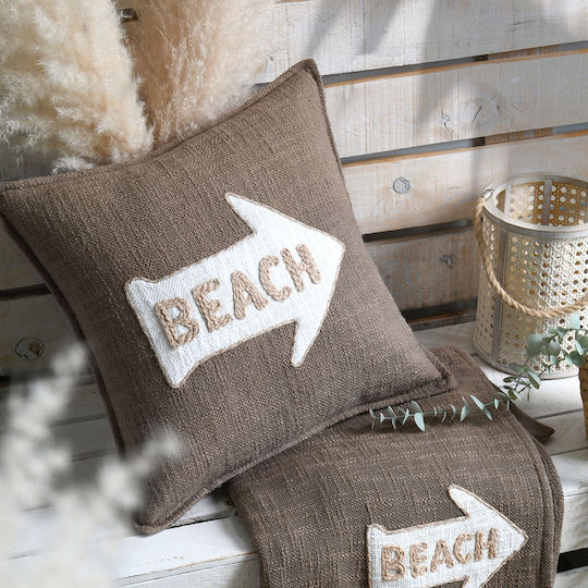 Възглавница за диван S-f Arcachon от 100% памук Taupe C0d167002 40x40см