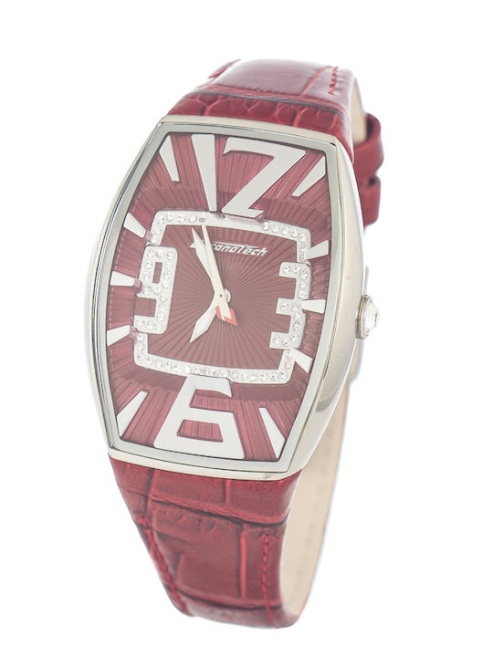 Chronotech Women's Watch with Red Metal Bracelet