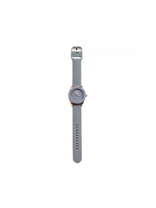 Nora's Accessories Watch with Gray Rubber Strap